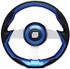 UFLEX GRIMANI BL/S STEERING WHL-BLU GRIP SLVR SPK