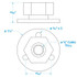 SEACHOICE 50-10031 CABLE OUTLET-WTRTIGHT-3/8 -CP