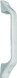 RV DESIGNER E222 GRAB HANDLE-PLASTIC-WHT 8 3/4I