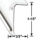 A P PRODUCTS 021-85002-8 CORNER MOLDING BLK 8' @5
