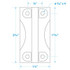 SEACHOICE 76901 HINGE F/IGLOO COOLER-PAIR