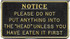 BERNARD ENGRAVING FP007 PLEASE DO NOT PUT ANYTHING IN