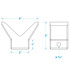 C.H. YATES RUBBER 56250 BOW STOP-2 X2 -3/8 I.D.(BULK)