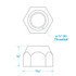 SC50-53911 SPARE LUG NUT-1/2 X20 (5)