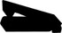 JR PRODUCTS 10225 BAGGAGE DOOR CATCH SQ BLK 2/PK