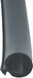 A P PRODUCTS 018-338BLK BULB SEAL W/SLIDE ATTACHMENT