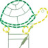MING'S MARK INC 8080124 LED DECO ROPE LIGHT 18" TURTLE