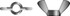 SEACHOICE RP-MP1371SC 10-24 WING NUT 2/BG