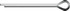 SEACHOICE RP-MP31193SC 3/32 X 1 COTTER PIN 6/BG