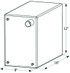 ICON TECHNOLOGIES 12738 FRESH WATER TANK 16X12X8 6G