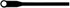 SEACHOICE 14161 BLK NYLN TIE W/HOLE 8"(25PK)