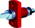 BLUE SEA SYSTEMS 2202-BSS TERMINAL FEED THRU 5/16 SM RED