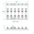 SEACHOICE 13441 FUSE/TERMINAL BLOCK-6 GANG