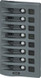 BLUE SEA SYSTEMS 4378-BSS PANEL WD 12VDC CLB 8POS GRAY