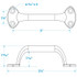 SEACHOICE 50-37501 TRANSOM HANDLE-6 -CPZ