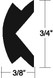 TACO METALS V12-4155BKA50-1 FLEX INSERT 3/4INX50FT BLACK