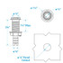 SEACHOICE 50-18591 MEGA DRIPLESS THRU HULL 5/8"