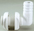 ATTWOOD MARINE 3877-3 THRU-HULL CON. 90 DEG 3/4IN WH