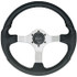 UFLEX NISIDABS STEERING WHEEL SILVER BLK GRIP