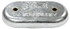 B & S ANODES BSMB12 OVAL ZINC W/2 HOLES 9IN X 4IN