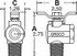 GROCO FV-590 1/2IN NPT 90-DEGREE FUEL VALVE