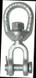 CHICAGO HARDWARE 216159 SWIVEL J&E 3/8 GALV SS COTTER