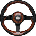 UFLEX GRIMANI BR/B STEERING WHL-BURL GRIP BLK SPK