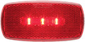 SEACHOICE 1187 LED MARK LITE OVAL BLK AND RED