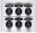 AFI/MARINCO/GUEST/NICRO/BEP 900-6WPW SWITCH PANEL 6 GANG WHITE