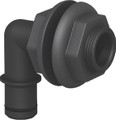 FLOW RITE MA-007-QLB 3/4  QL ELBOW DBL NUT THRU BLK