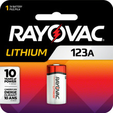 Rayovac RL123A 123A Lithium Photo 0977-0127