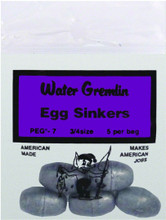 Water Gremlin PEG7 Egg Sinker 3/4oz 1336-1081