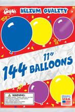 Gayla 11106 Balloons 11" Round 1Gr 0713-0136