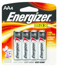 Energizer E91BP-4 Max Alkaline AA 4673-0001