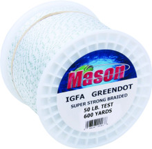 Mason 6GD-50 IGFA Green Dot Braided 0971-0099