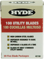 HYDE TOOLS 42150 HD UTILITY KNIFE BLADES 100/PK