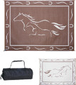 MING'S MARK INC GH8117 MAT-HORSES 8'X11' BROWN-WHITE