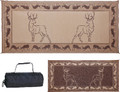 MING'S MARK INC PE1 MAT-DEER 8'X18' BLK-BRN-BEIGE
