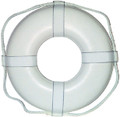 CAL JUNE BOUYS G-19 19  WHITE RING BUOY W/STRAPS