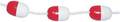 CAL JUNE BOUYS 1504 RED/WHITE 5 FOAM MARKER FLOATS
