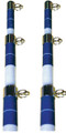 SEACHOICE 50-88201 TELE OUTRIGR POLE-15'WHT/BLU