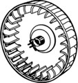 SUBURBAN MFG 350184 COMBUSTION AIR WHEEL