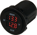 SEA-DOG LINE 421616-1 DUAL ROUND VOLTMETER