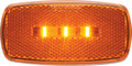 OPTRONICS MCL32RBP LED MARK LIGHT OVAL RED