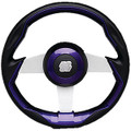 UFLEX GRIMANI PL/S STEERING WHL-PURPL GRIP SILVR