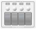 BLUE SEA SYSTEMS 8272 4 POS. HORIZONTAL WHITE PANEL