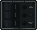 BLUE SEA SYSTEMS 8374-BSS PANEL H2O CB 12VDC 3 POS VERT