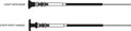 SEASTAR SOLUTIONS CC34330 33 LU CABLE W/KNOB T HAND 30'