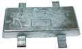 B & S ANODES BSMWO114X6X12 ZINC WELD ON 1-1/4 X 6 X 12