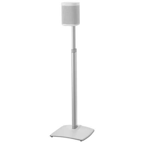 Adjustable Height Wireless Speaker Stands designed for SONOS ONE, Play:1, and Play:3 - Single White